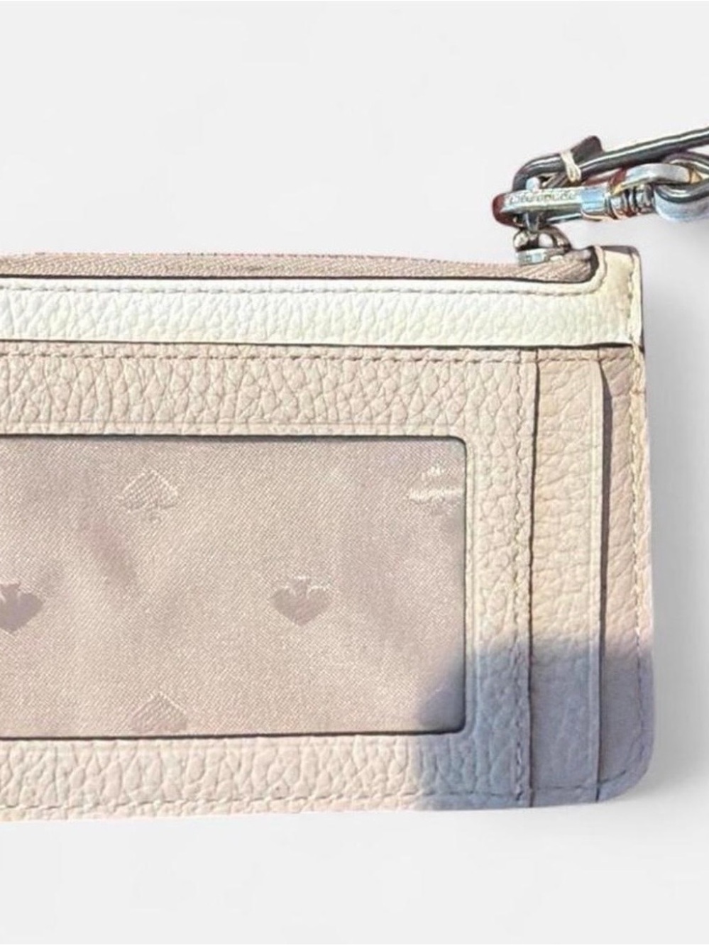 kate spade Two-Tone Cream and Light tan Pebbled Leather Wristlet - Picture 4 of 8